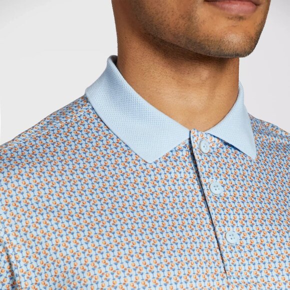 Walter Hagen Men's Clubhouse 19th Hole Golf Polo Nineteenth Blue/Orange Size XL - Picture 5 of 13